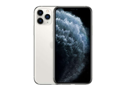 ايفون 11 برو ماكس 256GB بطاريه77% سيلفر فاضي